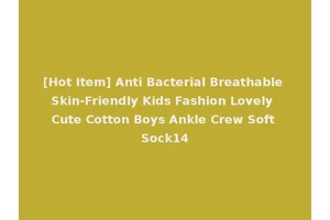 [Hot Item] Anti Bacterial Breathable Skin-Friendly Kids Fashion Lovely Cute Cotton Boys Ankle Crew Soft Sock14