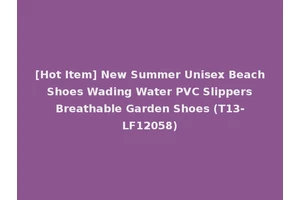 [Hot Item] New Summer Unisex Beach Shoes Wading Water PVC Slippers Breathable Garden Shoes (T13-LF12058)