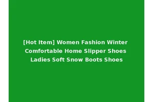 [Hot Item] Women Fashion Winter Comfortable Home Slipper Shoes Ladies Soft Snow Boots Shoes