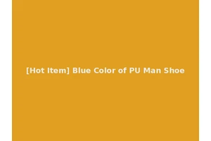 [Hot Item] Blue Color of PU Man Shoe