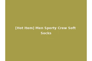 [Hot Item] Men Sporty Crew Soft Socks