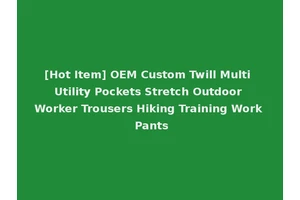 [Hot Item] OEM Custom Twill Multi Utility Pockets Stretch Outdoor Worker Trousers Hiking Training Work Pants