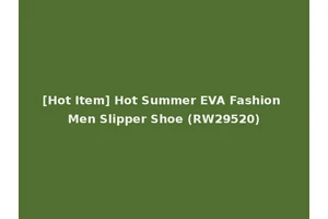 [Hot Item] Hot Summer EVA Fashion Men Slipper Shoe (RW29520)