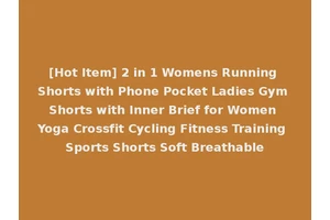 [Hot Item] 2 in 1 Womens Running Shorts with Phone Pocket Ladies Gym Shorts with Inner Brief for Women Yoga Crossfit Cycling Fitness Training Sports Shorts Soft Breathable