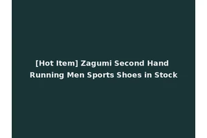 [Hot Item] Zagumi Second Hand Running Men Sports Shoes in Stock