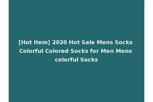 [Hot Item] 2020 Hot Sale Mens Socks Colorful Colored Socks for Men Mens colorful Socks