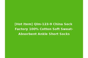 [Hot Item] Qlm-123-9 China Sock Factory 100% Cotton Soft Sweat-Absorbent Ankle Short Socks