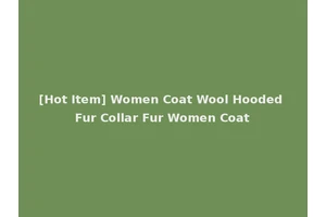 [Hot Item] Women Coat Wool Hooded Fur Collar Fur Women Coat