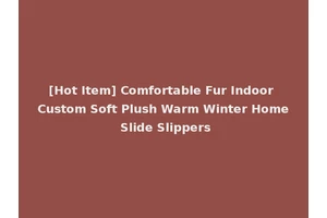 [Hot Item] Comfortable Fur Indoor Custom Soft Plush Warm Winter Home Slide Slippers