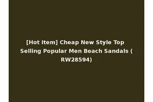 [Hot Item] Cheap New Style Top Selling Popular Men Beach Sandals (RW28594)