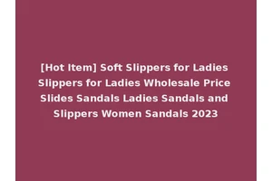 [Hot Item] Soft Slippers for Ladies Slippers for Ladies Wholesale Price Slides Sandals Ladies Sandals and Slippers Women Sandals 2023
