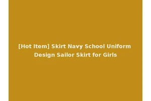 [Hot Item] Skirt Navy School Uniform Design Sailor Skirt for Girls