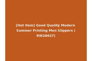 [Hot Item] Good Quality Modern Summer Printing Men Slippers (RW28637)