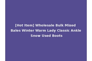 [Hot Item] Wholesale Bulk Mixed Bales Winter Warm Lady Classic Ankle Snow Used Boots