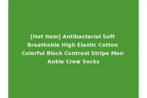 [Hot Item] Antibacterial Soft Breathable High Elastic Cotton Colorful Block Contrast Stripe Men Ankle Crew Socks