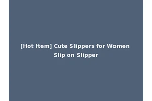 [Hot Item] Cute Slippers for Women Slip on Slipper