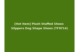 [Hot Item] Plush Stuffed Shoes Slippers Dog Shape Shoes (TF9714)