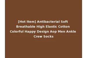 [Hot Item] Antibacterial Soft Breathable High Elastic Cotton Colorful Happy Design Aop Men Ankle Crew Socks