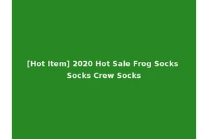 [Hot Item] 2020 Hot Sale Frog Socks Socks Crew Socks