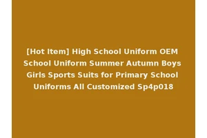 [Hot Item] High School Uniform OEM School Uniform Summer Autumn Boys Girls Sports Suits for Primary School Uniforms All Customized Sp4p018