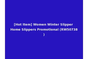 [Hot Item] Women Winter Slipper Home Slippers Promotional (RW50738)