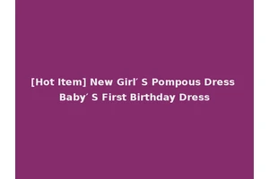 [Hot Item] New Girl′ S Pompous Dress Baby′ S First Birthday Dress