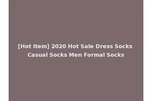 [Hot Item] 2020 Hot Sale Dress Socks Casual Socks Men Formal Socks