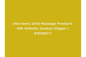 [Hot Item] 2016 Massage Products SPA Orthotic Sandals Slipper (RW28827)