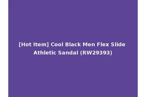 [Hot Item] Cool Black Men Flex Slide Athletic Sandal (RW29393)