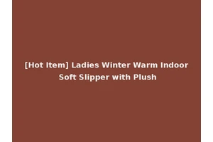 [Hot Item] Ladies Winter Warm Indoor Soft Slipper with Plush
