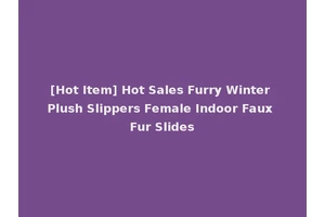 [Hot Item] Hot Sales Furry Winter Plush Slippers Female Indoor Faux Fur Slides
