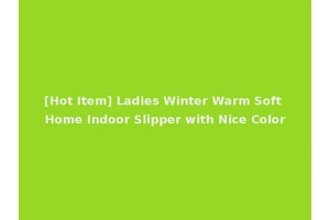 [Hot Item] Ladies Winter Warm Soft Home Indoor Slipper with Nice Color