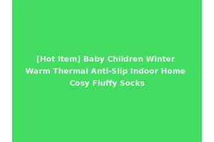 [Hot Item] Baby Children Winter Warm Thermal Anti-Slip Indoor Home Cosy Fluffy Socks