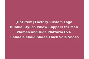 [Hot Item] Factory Custom Logo Bubble Stylish Pillow Slippers for Men Women and Kids Platform EVA Sandals Cloud Slides Thick Sole Shoes