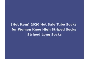 [Hot Item] 2020 Hot Sale Tube Socks for Women Knee High Striped Socks Striped Long Socks