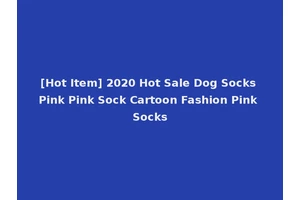 [Hot Item] 2020 Hot Sale Dog Socks Pink Pink Sock Cartoon Fashion Pink Socks