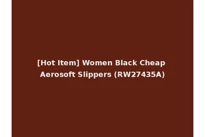 [Hot Item] Women Black Cheap Aerosoft Slippers (RW27435A)