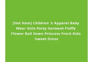 [Hot Item] Children′ S Apparel Baby Wear Girls Party Garment Fluffy Flower Ball Gown Princess Frock Kids Sweet Dress