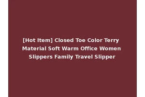 [Hot Item] Closed Toe Color Terry Material Soft Warm Office Women Slippers Family Travel Slipper