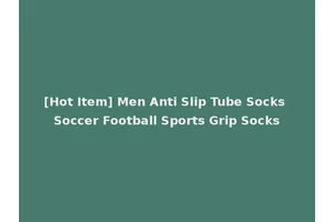 [Hot Item] Men Anti Slip Tube Socks Soccer Football Sports Grip Socks