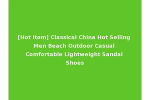 [Hot Item] Classical China Hot Selling Men Beach Outdoor Casual Comfortable Lightweight Sandal Shoes