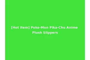 [Hot Item] Poke-Mon Pika-Chu Anime Plush Slippers