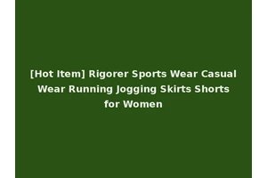 [Hot Item] Rigorer Sports Wear Casual Wear Running Jogging Skirts Shorts for Women