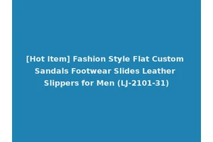 [Hot Item] Fashion Style Flat Custom Sandals Footwear Slides Leather Slippers for Men (LJ-2101-31)
