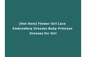 [Hot Item] Flower Girl Lace Embroidery Dresses Baby Princess Dresses for Girl