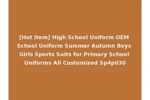 [Hot Item] High School Uniform OEM School Uniform Summer Autumn Boys Girls Sports Suits for Primary School Uniforms All Customized Sp4p030
