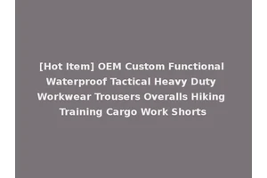 [Hot Item] OEM Custom Functional Waterproof Tactical Heavy Duty Workwear Trousers Overalls Hiking Training Cargo Work Shorts