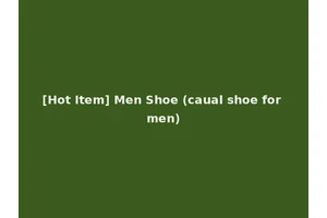 [Hot Item] Men Shoe (caual shoe for men)