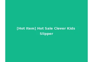 [Hot Item] Hot Sale Clever Kids Slipper