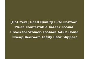 [Hot Item] Good Quality Cute Cartoon Plush Comfortable Indoor Casual Shoes for Women Fashion Adult Home Cheap Bedroom Teddy Bear Slippers